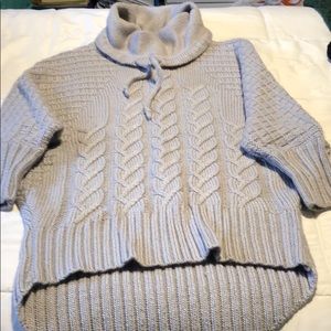 Gray cowl neck sweater